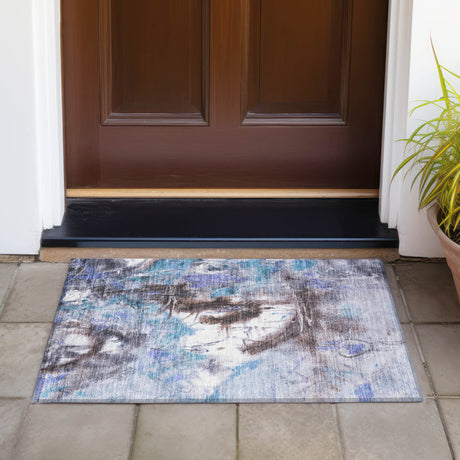 Addison Chantille ACN2202 Abstract Machine Made Transitional Lavender Rug