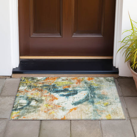 Addison Chantille ACN2202 Abstract Machine Made Transitional Sage Rug