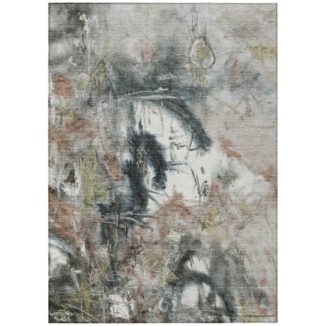 Addison Chantille ACN2202 Abstract Machine Made Transitional Taupe Rug