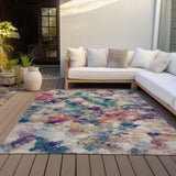 Addison Chantille ACN2203 Abstract Machine Made Transitional Putty Rug