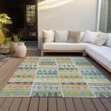 Addison Chantille ACN2205 Geometric Machine Made Transitional Beige Rug