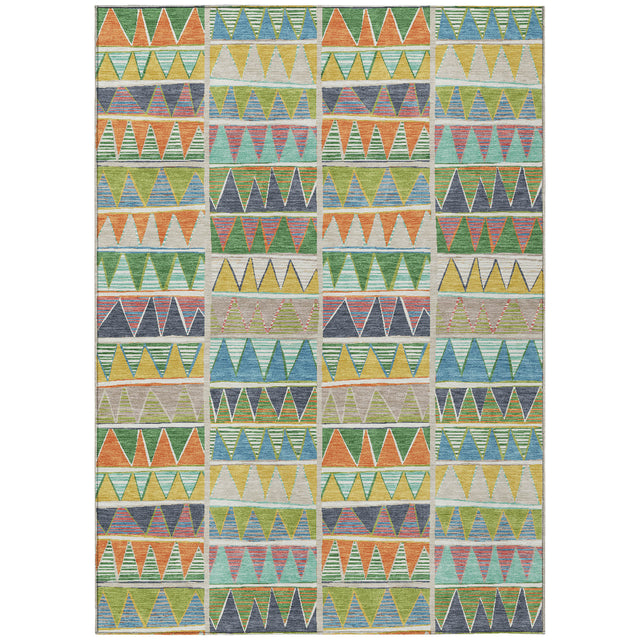 Addison Chantille ACN2205 Geometric Machine Made Transitional Beige Rug