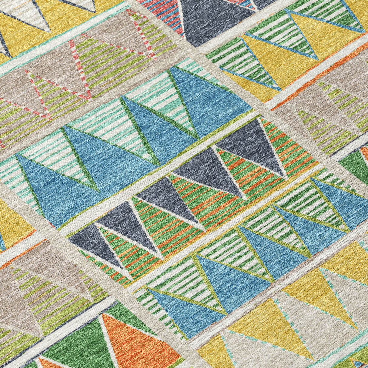 Addison Chantille ACN2205 Geometric Machine Made Transitional Beige Rug