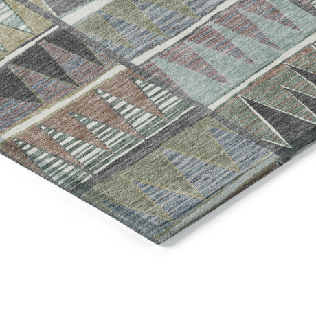 Addison Chantille ACN2205 Geometric Machine Made Transitional Gray Rug