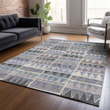 Addison Chantille ACN2205 Geometric Machine Made Transitional Lavender Rug
