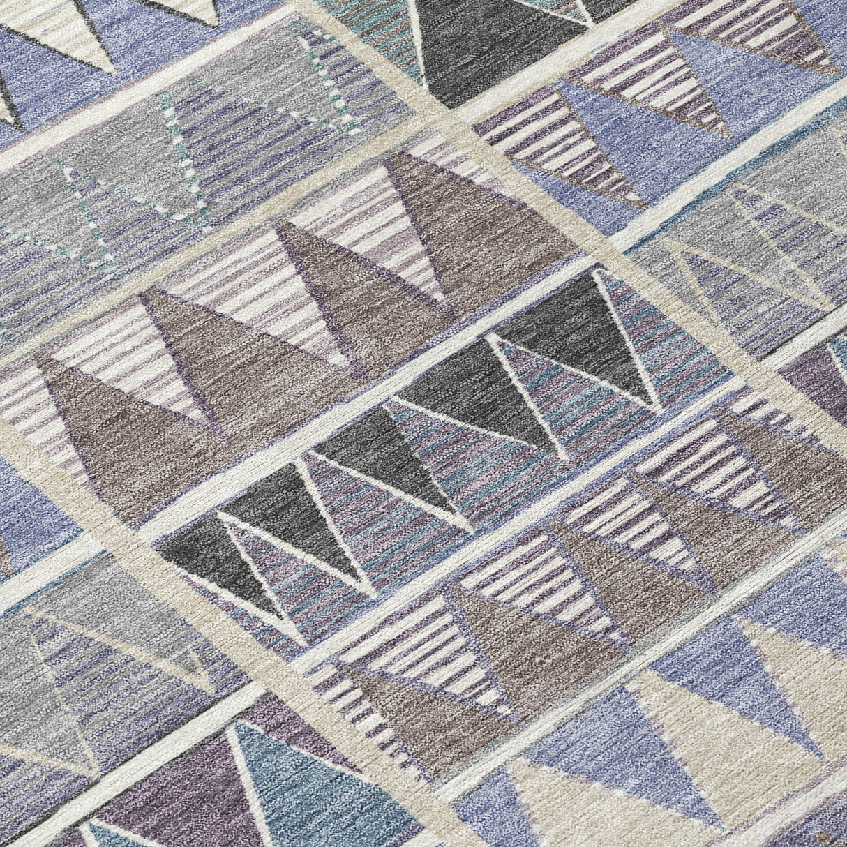 Addison Chantille ACN2205 Geometric Machine Made Transitional Lavender Rug
