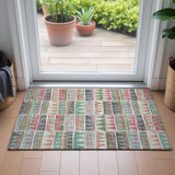 Addison Chantille ACN2205 Geometric Machine Made Transitional Salmon Rug
