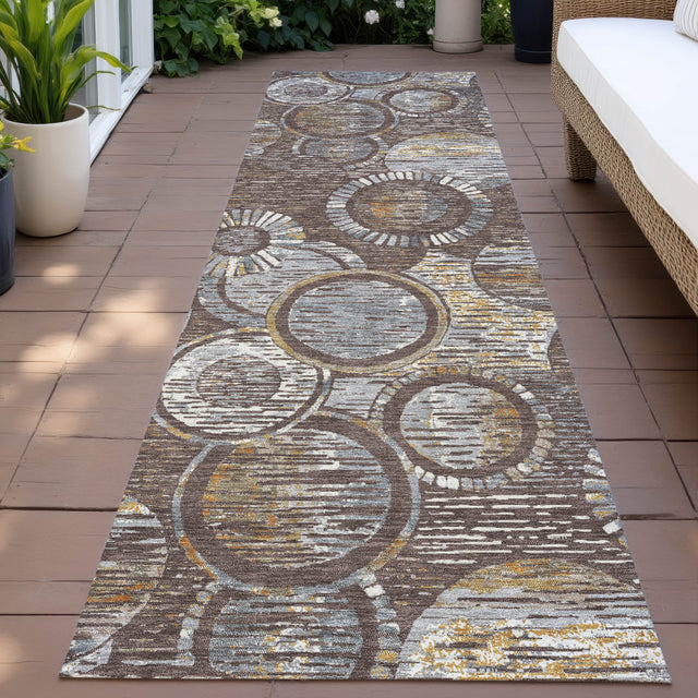 Addison Chantille ACN2206 Geometric Machine Made Transitional Fudge Rug