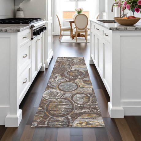 Addison Chantille ACN2206 Geometric Machine Made Transitional Fudge Rug