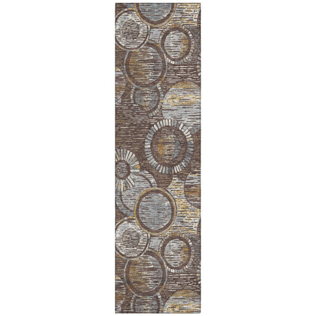 Addison Chantille ACN2206 Geometric Machine Made Transitional Fudge Rug