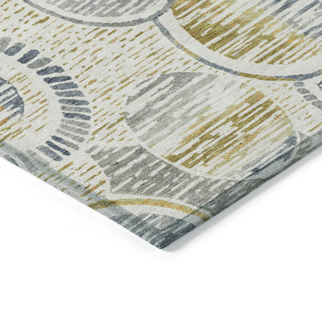 Addison Chantille ACN2206 Geometric Machine Made Transitional Ivory Rug