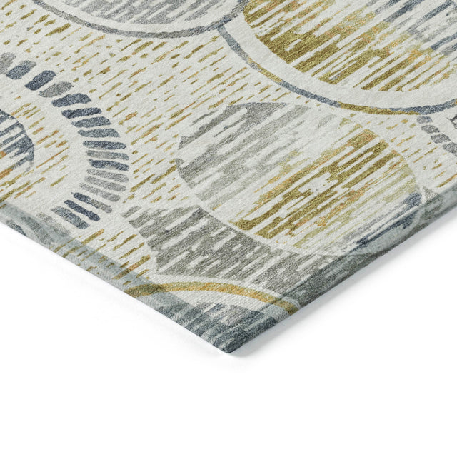 Addison Chantille ACN2206 Geometric Machine Made Transitional Ivory Rug