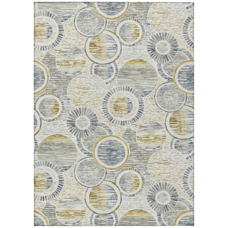 Addison Chantille ACN2206 Geometric Machine Made Transitional Ivory Rug