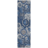 Addison Chantille ACN2206 Geometric Machine Made Transitional Navy Rug
