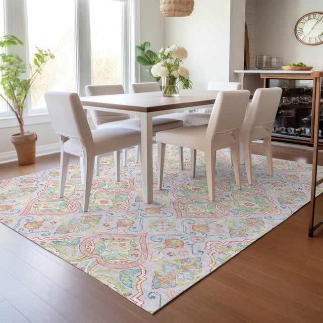 Addison Chantille ACN2207 Bohemian Machine Made Transitional Lavender Rug
