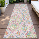 Addison Chantille ACN2207 Bohemian Machine Made Transitional Pink Rug