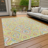 Addison Chantille ACN2207 Bohemian Machine Made Transitional Yellow Rug