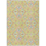 Addison Chantille ACN2207 Bohemian Machine Made Transitional Yellow Rug