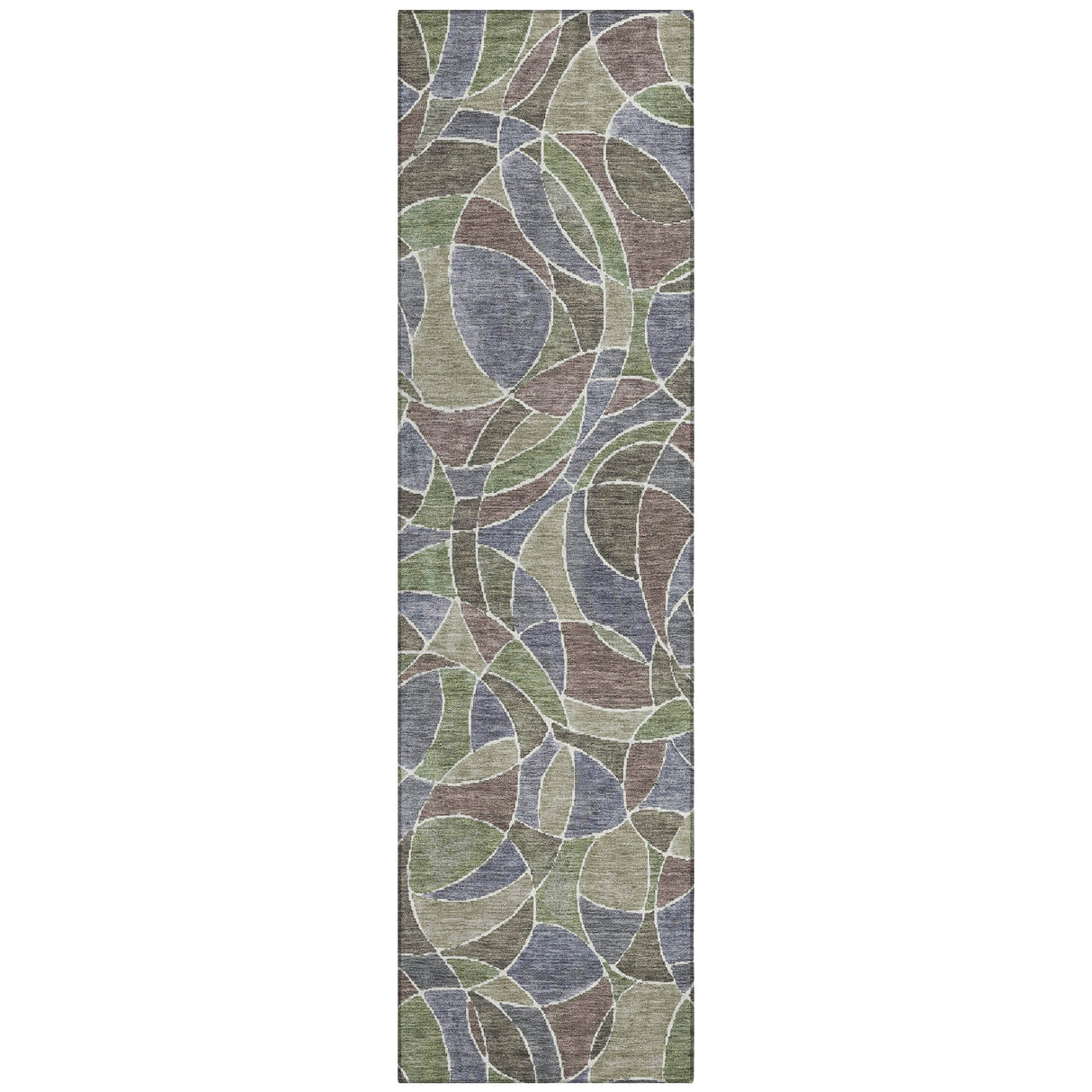 Addison Chantille ACN2208 Geometric Machine Made Transitional Green Rug
