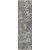 Addison Chantille ACN2208 Geometric Machine Made Transitional Green Rug