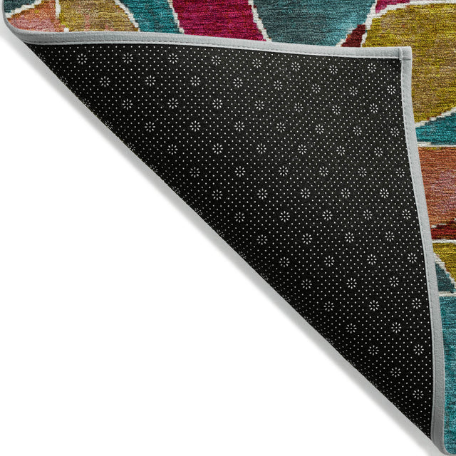 Addison Chantille ACN2208 Geometric Machine Made Transitional Merlot Rug