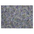 Addison Chantille ACN2208 Geometric Machine Made Transitional Purple Rug