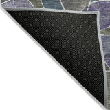 Addison Chantille ACN2208 Geometric Machine Made Transitional Purple Rug