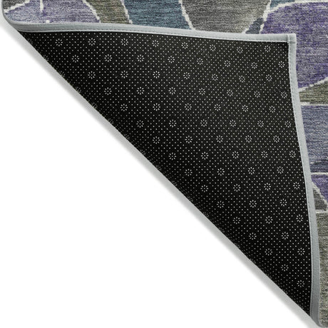Addison Chantille ACN2208 Geometric Machine Made Transitional Purple Rug