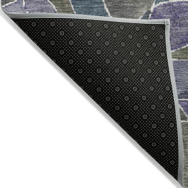 Addison Chantille ACN2208 Geometric Machine Made Transitional Purple Rug