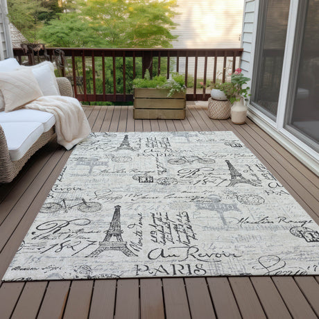 Addison Chantille ACN2209 Novelty Machine Made Transitional Beige Rug