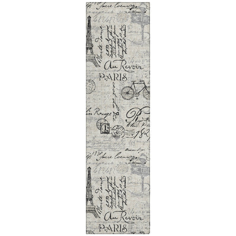 Addison Chantille ACN2209 Novelty Machine Made Transitional Beige Rug