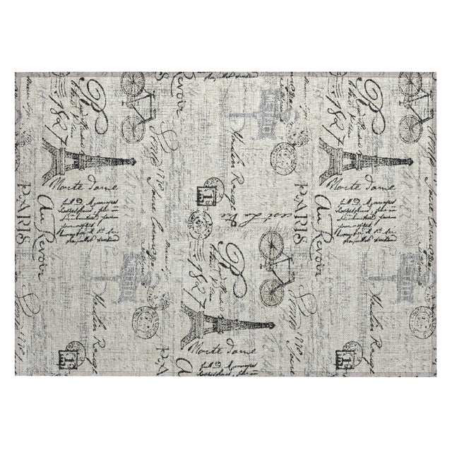 Addison Chantille ACN2209 Novelty Machine Made Transitional Beige Rug