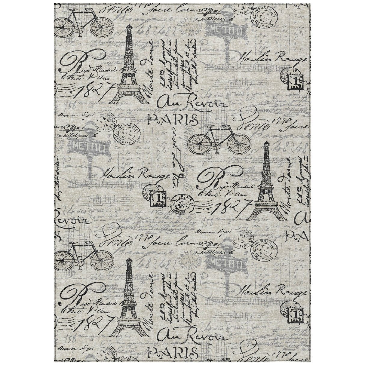 Addison Chantille ACN2209 Novelty Machine Made Transitional Beige Rug