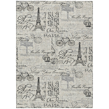 Addison Chantille ACN2209 Novelty Machine Made Transitional Beige Rug