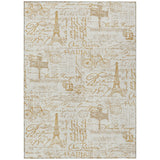 Addison Chantille ACN2209 Novelty Machine Made Transitional Gold Rug
