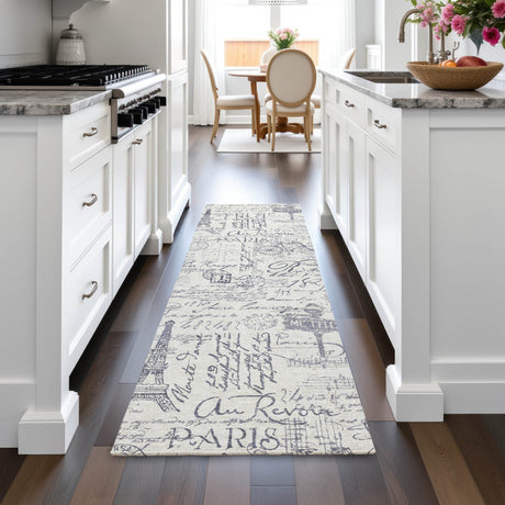 Addison Chantille ACN2209 Novelty Machine Made Transitional Ivory Rug