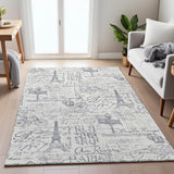 Addison Chantille ACN2209 Novelty Machine Made Transitional Ivory Rug