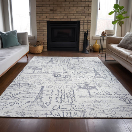 Addison Chantille ACN2209 Novelty Machine Made Transitional Ivory Rug