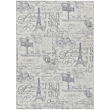 Addison Chantille ACN2209 Novelty Machine Made Transitional Ivory Rug