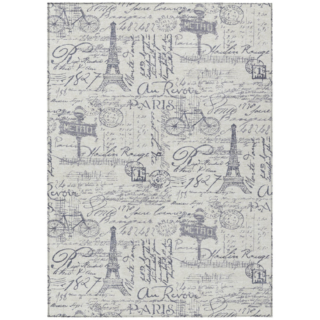 Addison Chantille ACN2209 Novelty Machine Made Transitional Ivory Rug