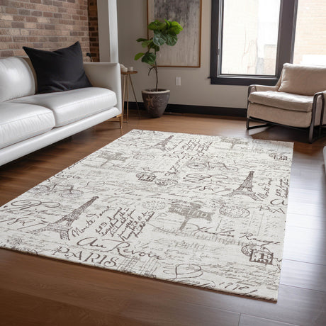 Addison Chantille ACN2209 Novelty Machine Made Transitional Linen Rug