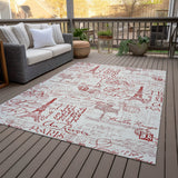 Addison Chantille ACN2209 Novelty Machine Made Transitional Red Rug