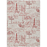 Addison Chantille ACN2209 Novelty Machine Made Transitional Red Rug