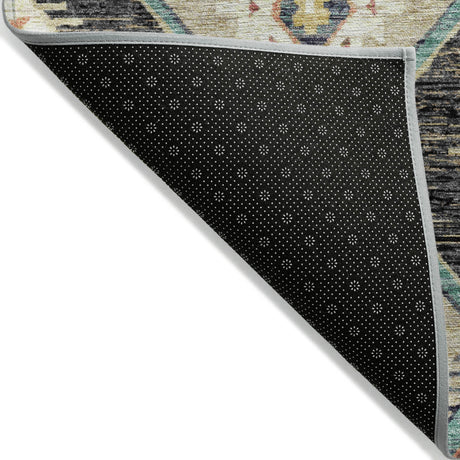 Addison Chantille ACN2210 Moroccan Machine Made Transitional Black Rug