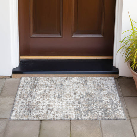 Addison Chantille ACN2211 Modern Machine Made Transitional Taupe Rug