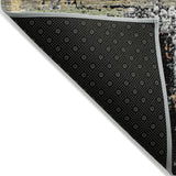 Addison Chantille ACN2212 Abstract Machine Made Transitional Black Rug
