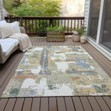 Addison Chantille ACN2212 Abstract Machine Made Transitional Ivory Rug
