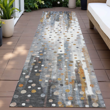 Addison Chantille ACN2213 Geometric Machine Made Transitional Gray Rug