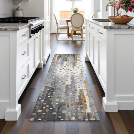 Addison Chantille ACN2213 Geometric Machine Made Transitional Gray Rug