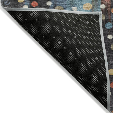 Addison Chantille ACN2213 Geometric Machine Made Transitional Teal Rug